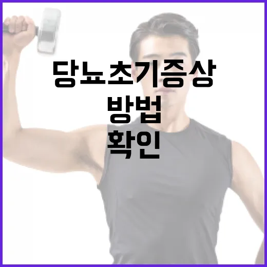 당뇨 초기증상을 확인하는 방법 - 요약