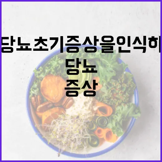 당뇨 초기증상을 인식하는 방법 - 요약