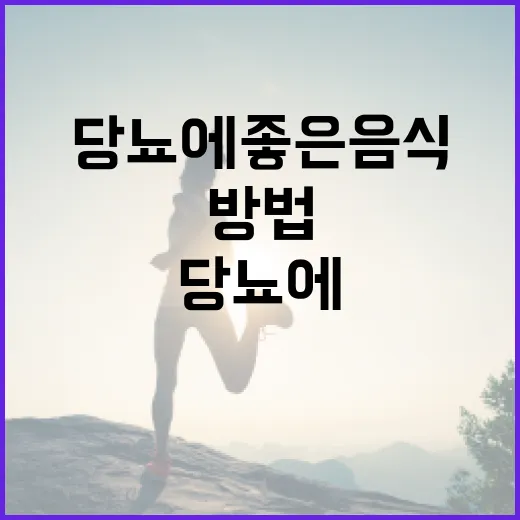 당뇨에 좋은 음식을 선택하는 방법 - 요약