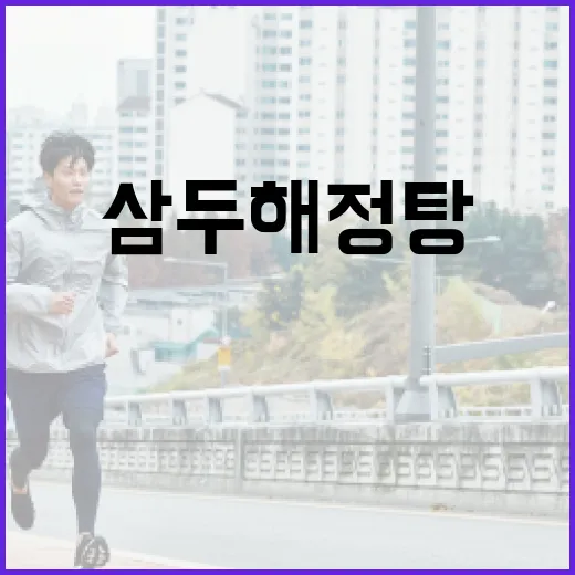 삼두해정탕으로 면역력 강화하는 방법 - 요약