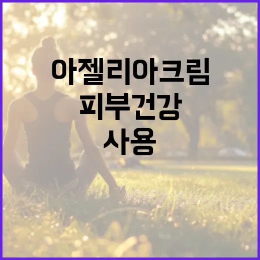 아젤리아크림을 사용하는 방법: 피부 건강을 개선하려면 이렇게 - 요약