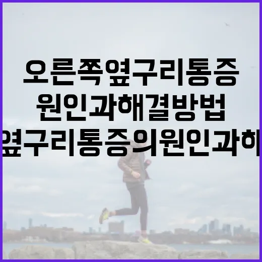 오른쪽 옆구리 통증의 원인과 해결 방법 - 요약