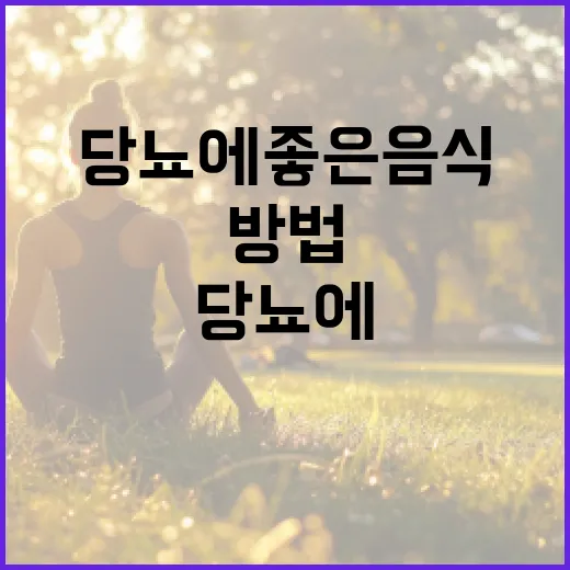 당뇨에 좋은 음식을 선택하는 방법 - 요약