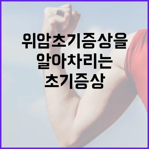위암 초기 증상을 알아차리는 방법 - 요약