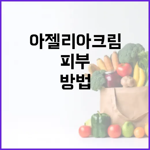 아젤리아크림을 활용하여 피부 건강을 증진하는 방법 - 요약