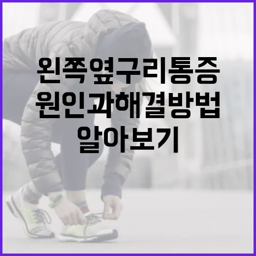 왼쪽 옆구리 통증, 원인과 해결 방법 알아보기 - 요약