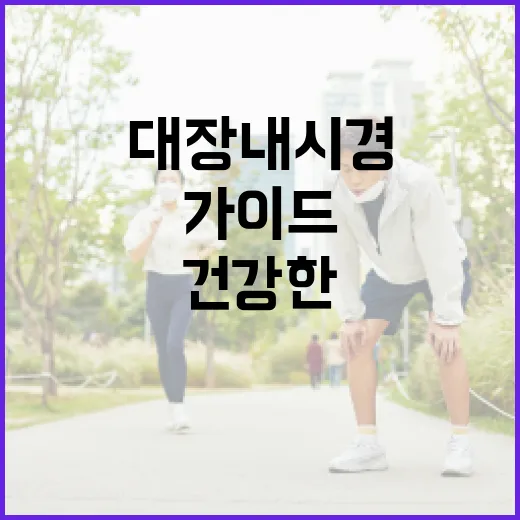대장내시경 전 음식 준비 방법: 건강한 검진을 위한 가이드 - 요약