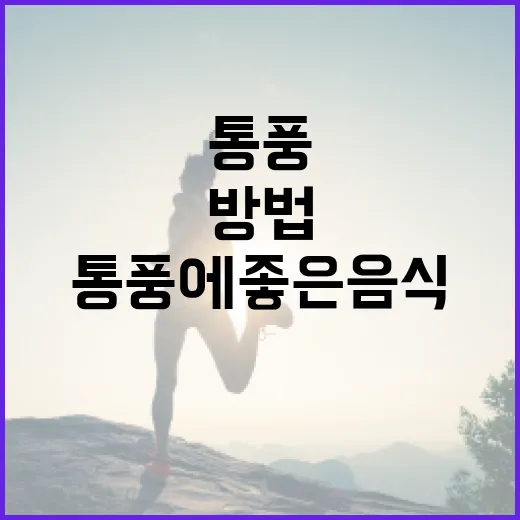 통풍에 좋은 음식을 선택하는 방법 - 요약