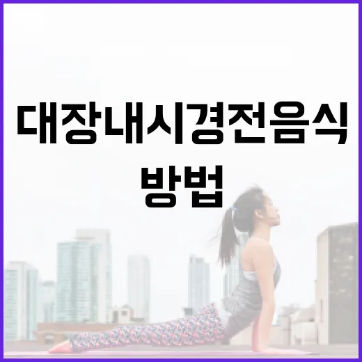 대장내시경 전 음식을 선택하는 방법 - 요약