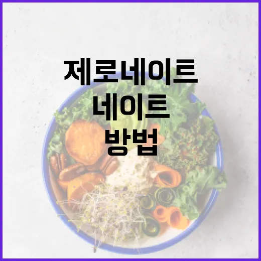 제로네이트를 활용하여 건강한 식생활을 유지하는 방법 - 요약