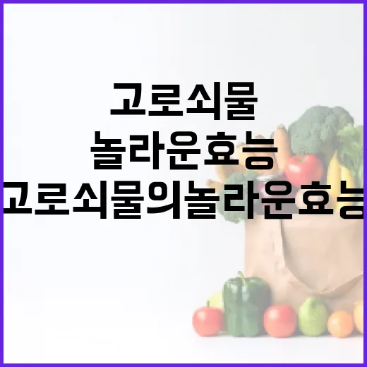 고로쇠물의 놀라운 효능을 최대한 활용하는 방법 - 요약