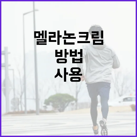 멜라논크림을 효과적으로 사용하는 방법 - 요약