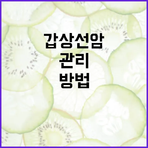 갑상선암 증상을 이해하고 관리하는 방법 - 요약