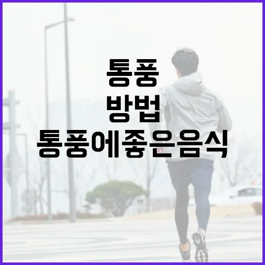 통풍에 좋은 음식을…