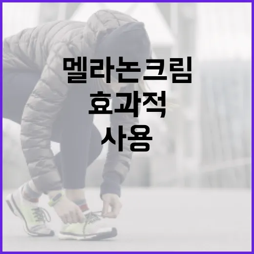 멜라논크림을 효과적으로 사용하는 방법 - 요약