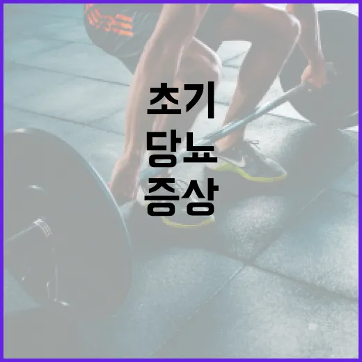 당뇨 초기증상을 알아차리는 방법 - 요약