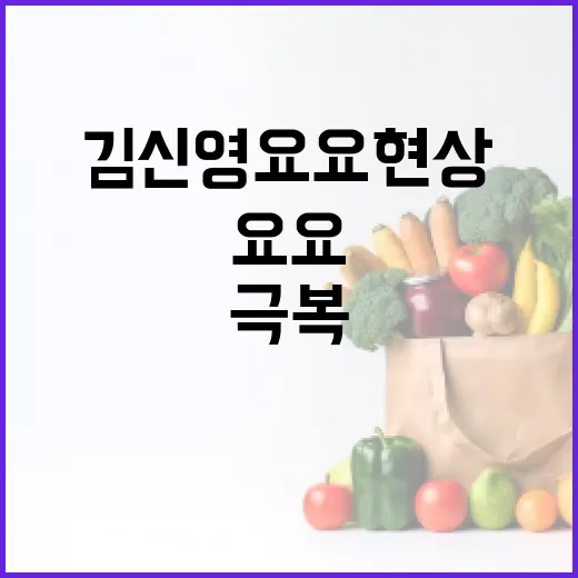 김신영 요요 현상을…