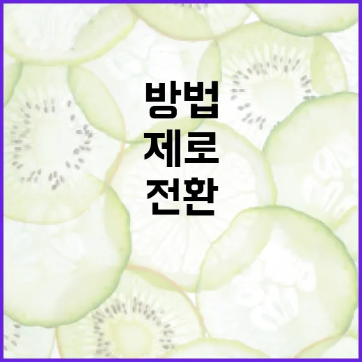 제로네이트를 시작하는 방법: 건강한 식습관으로의 전환 - 요약