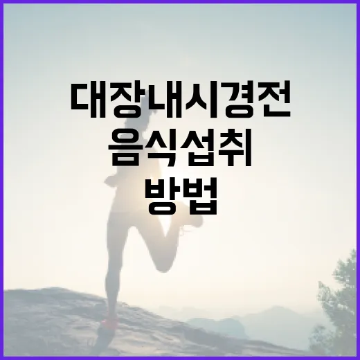 대장내시경 전 안전하게 음식 섭취하는 방법 - 요약