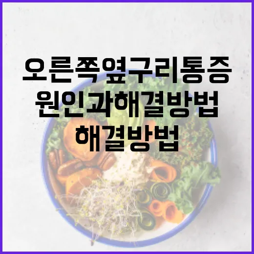 오른쪽 옆구리 통증의 원인과 해결 방법 - 요약
