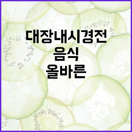 대장내시경 전 준비: 올바른 음식 선택 방법 - 요약