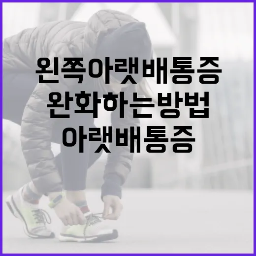 왼쪽 아랫배 통증을 완화하는 방법 - 요약