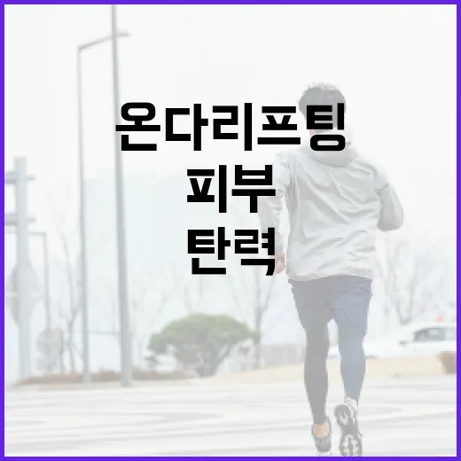 온다리프팅으로 피부를 탄력 있게 관리하는 방법 - 요약