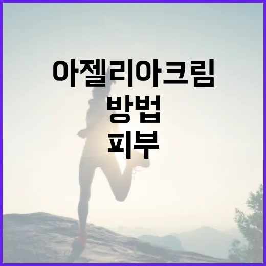 아젤리아크림으로 피부를 건강하게 유지하는 방법 - 요약