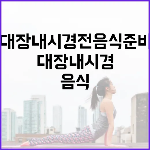 대장내시경 전 음식 준비하는 방법 - 요약