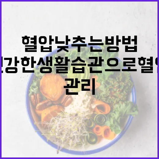 혈압 낮추는 방법: 건강한 생활습관으로 혈압을 관리하세요 - 요약