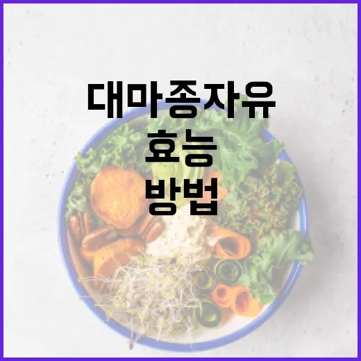 대마종자유의 효능을 극대화하는 방법 - 요약