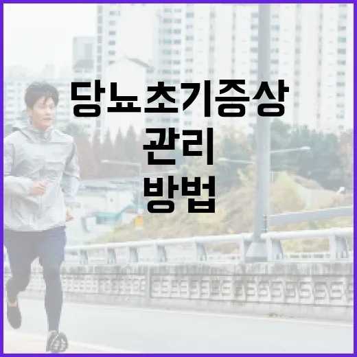 당뇨 초기증상을 인식하고 관리하는 방법 - 요약