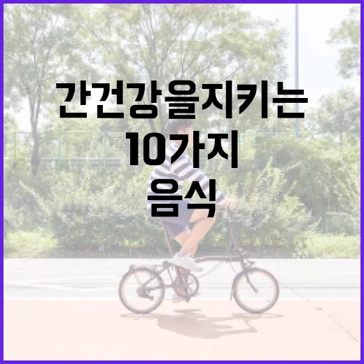 간 건강을 지키는 방법: 간에 좋은 음식 10가지 - 요약