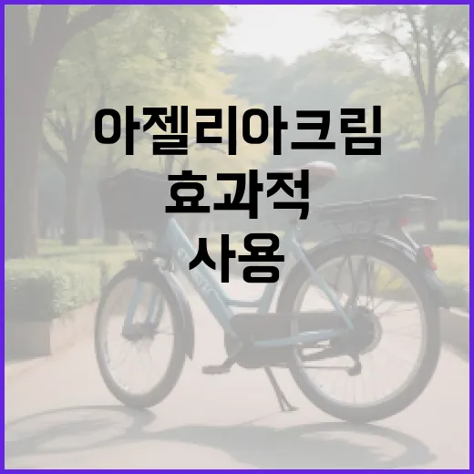 아젤리아크림을 효과적으로 사용하는 방법 - 요약