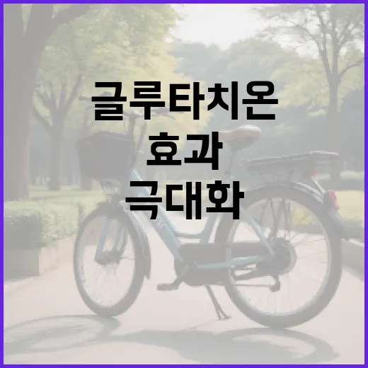글루타치온 효과를 극대화하는 방법 - 요약