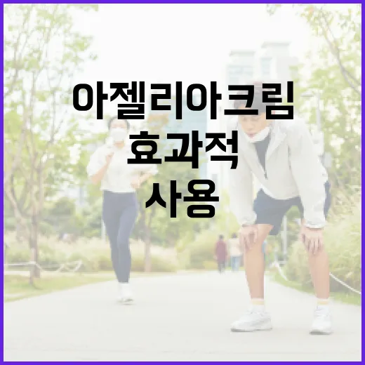 아젤리아크림을 효과적으로 사용하는 방법 - 요약