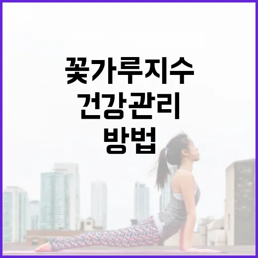 꽃가루지수 이해하고 건강 관리하는 방법 - 요약