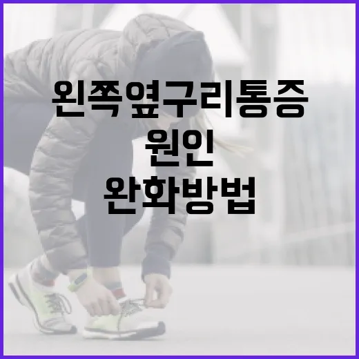 왼쪽 옆구리 통증의 원인과 완화 방법 - 요약