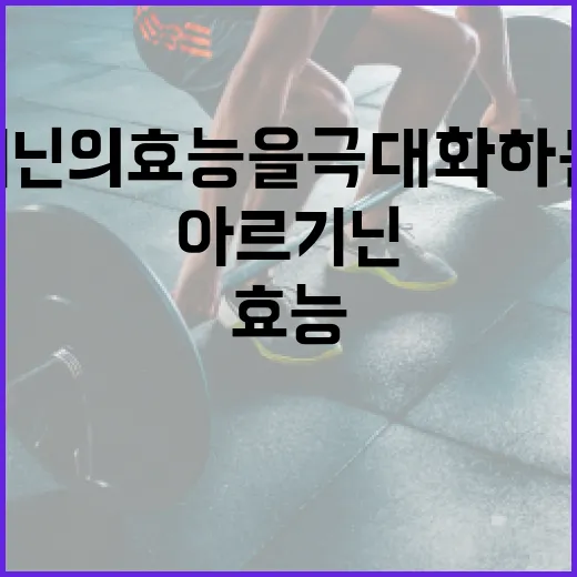 아르기닌의 효능을 극대화하는 방법 - 요약