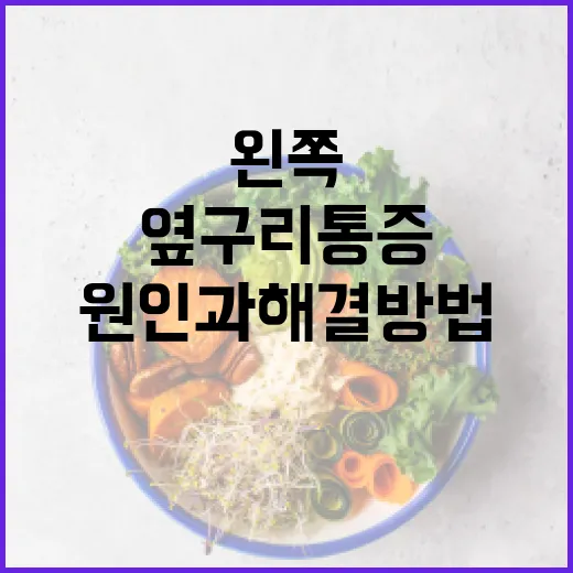왼쪽 옆구리 통증의 원인과 해결 방법 - 요약