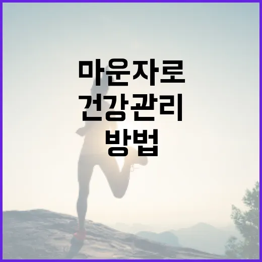 마운자로 효과적으로 건강 관리하는 방법 - 요약