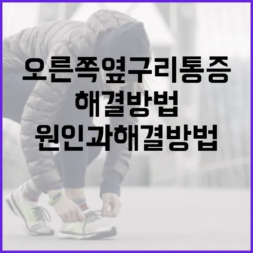 오른쪽 옆구리 통증의 원인과 해결 방법 - 요약