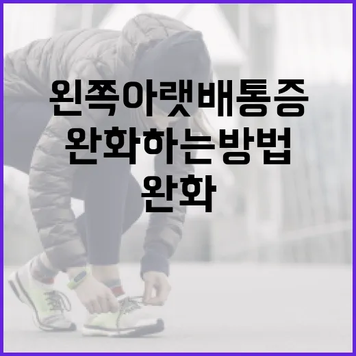 왼쪽 아랫배 통증을 완화하는 방법 - 요약