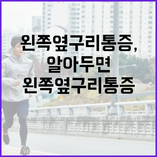 왼쪽 옆구리 통증, 알아두면 좋은 관리 방법 - 요약