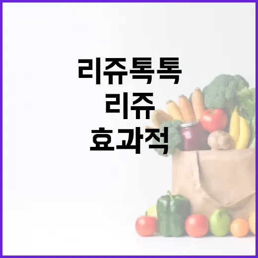 리쥬톡톡 효과적으로 활용하는 방법 - 요약