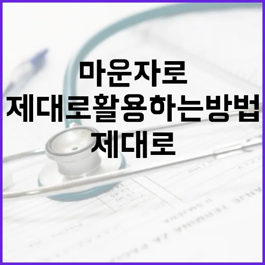 마운자로 제대로 활용하는 방법 - 요약