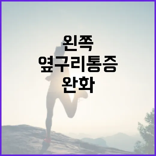 왼쪽 옆구리 통증 완화하는 방법 - 요약