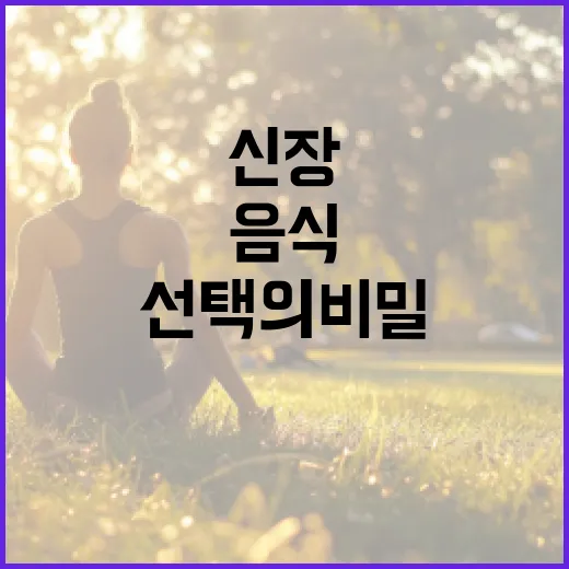 신장 건강을 위한 음식 선택의 비밀 - 요약