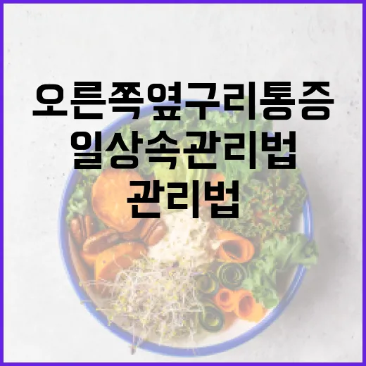 오른쪽 옆구리 통증 해결하기: 일상 속 관리법 - 요약