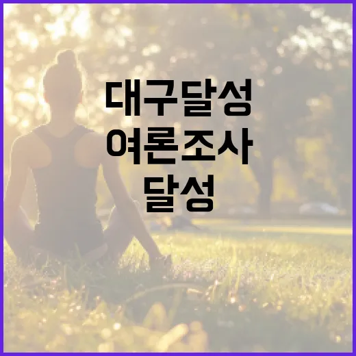 대구 달성에서 여론조사 활용하는 방법 - 요약